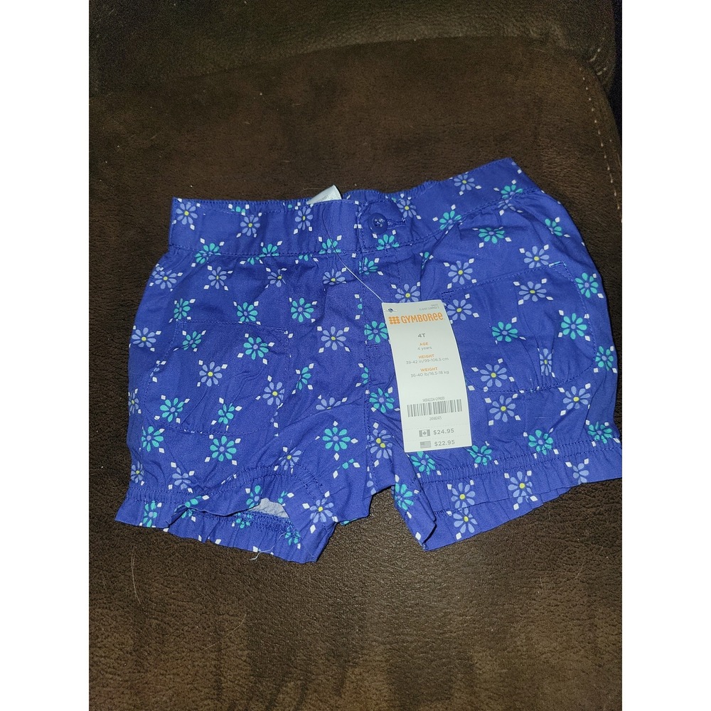 Gymboree safari smiles outlet‎ blue shorts size 4t nwt